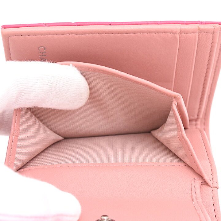 楽天市場】シャネル 財布 レディース カメリア 三つ折り財布  