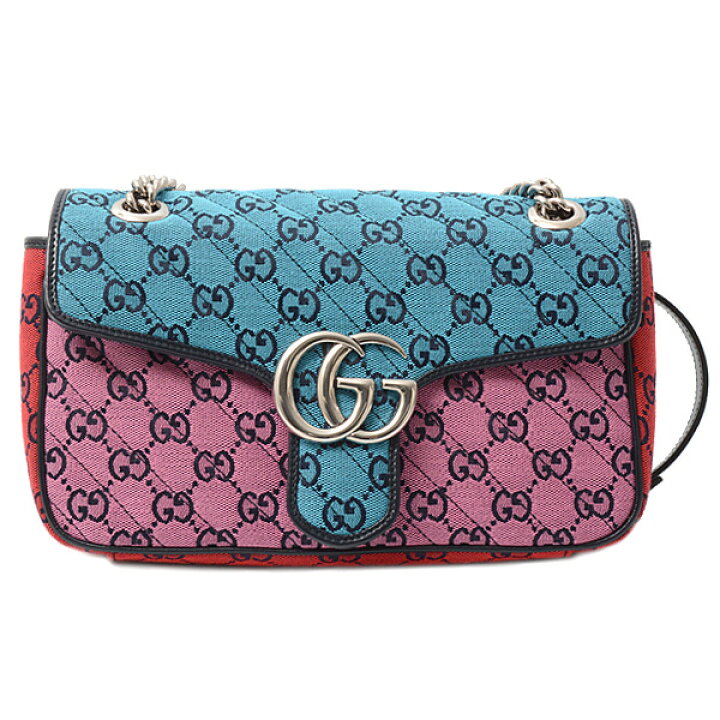 楽天市場】グッチ バッグ レディース GGマーモント チェーンショルダー  