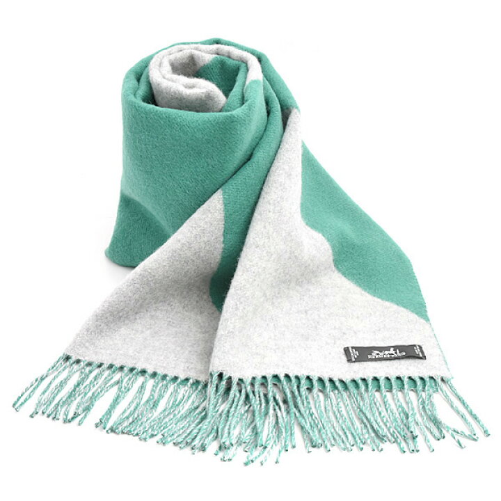HERMES(エルメス) マフラー美品 - グレーベージュ カシミヤ エルメス  