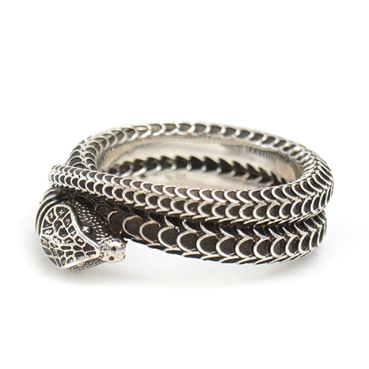 楽天市場】グッチ 指輪 メンズ ガーデンスネーク リング 22号 実寸21号  