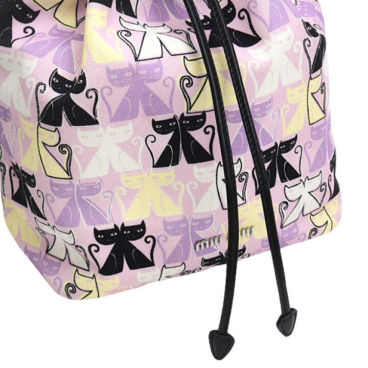 楽天市場】ミュウミュウ バッグ レディース CANAPA CATS 巾着ポーチ  