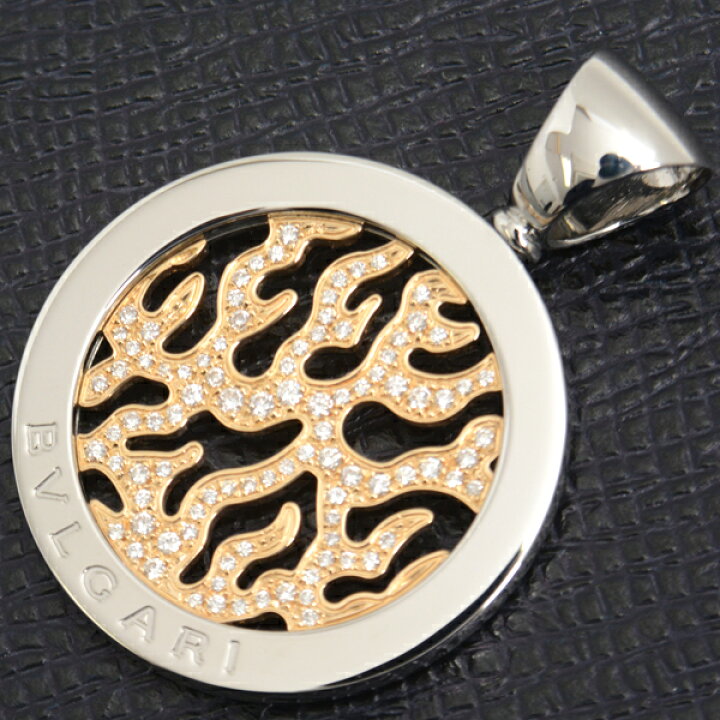楽天市場】ブルガリ ペンダント メンズ トンド ファイヤー パヴェ  