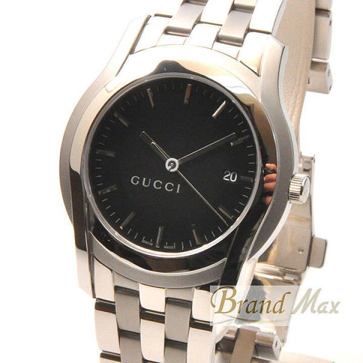 楽天市場】グッチ 5500XL YA055211 メンズ Qz 黒文字盤 程度良【中古 