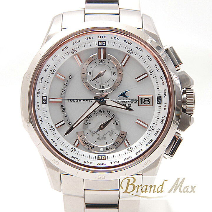 楽天市場】カシオ オシアナス OCW-T1010 5141 TI A品【中古 