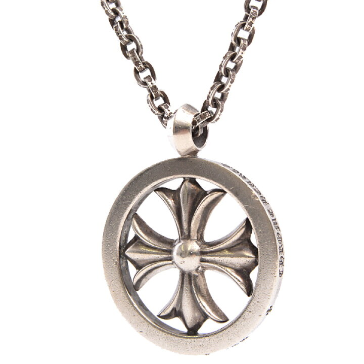 楽天市場 クロムハーツ Chrome Hearts メダリオン Chプラス ペーパーチェーン 62cm ロングネックレス メンズ Sv925 シルバー 中古 ｂｒａｎｄｍａｘ