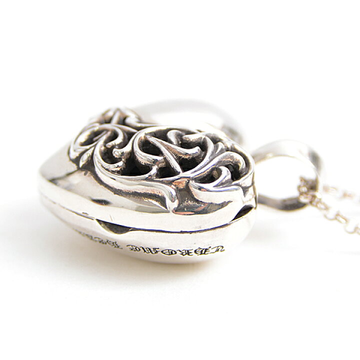 楽天市場】クロムハーツ CHROME HEARTS ハート ロケットペンダント 