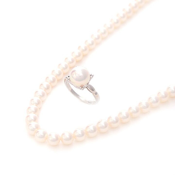 楽天市場】ミキモト MIKIMOTO パール SV ネックレス PT950 リング 