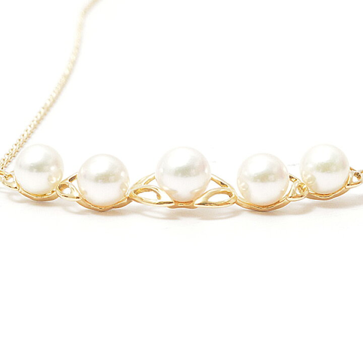 楽天市場】ミキモト MIKIMOTO K18 フラワーモチーフ 5Pパール  