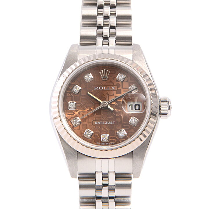 楽天市場】ロレックス ROLEX 79174G デイトジャスト 10Pダイヤ ハバナ  