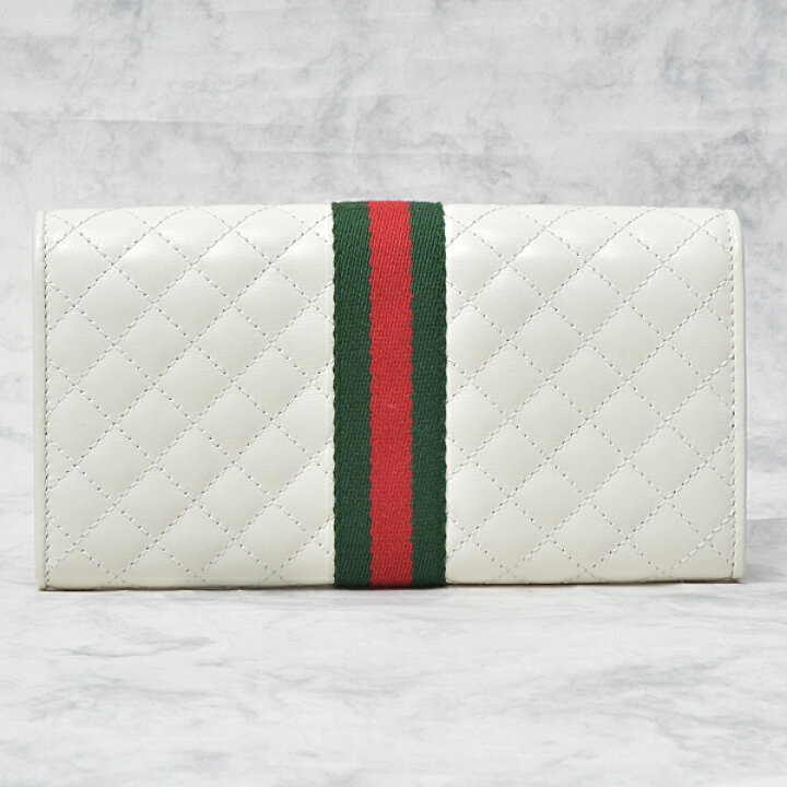 楽天市場】グッチ GUCCI GGマーモント スナップ長財布 ホワイト 