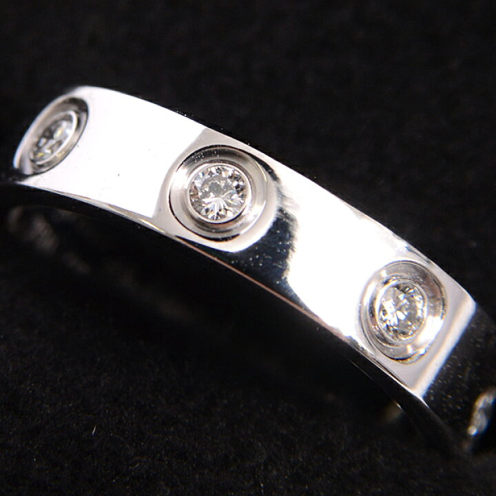 楽天市場】カルティエ Cartier ミニラブリング フルダイヤ 8P 
