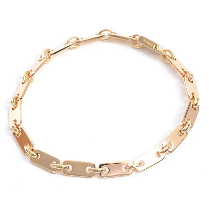 楽天市場】カルティエ Cartier フィガロ チェーンブレスレット 17.9g 