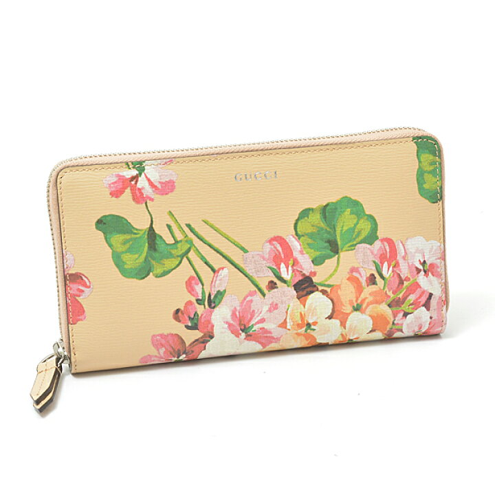 楽天市場】グッチ GUCCI ブルームス ラウンドファスナー長財布 ピンク 