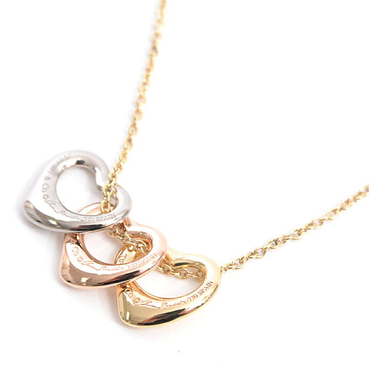 楽天市場】ティファニー TIFFANY トリプル オープンハート ネックレス  