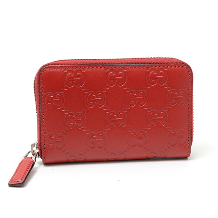 楽天市場】グッチ GUCCI グッチシマ コインケース レッド レザー  