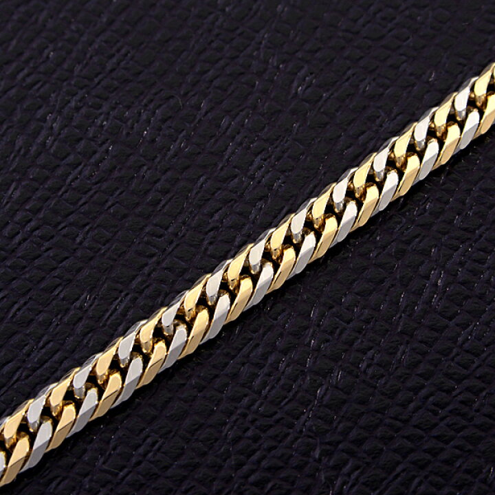 楽天市場】喜平 ブレスレット K18×PT850 6面カット ダブル 20g 20cm  