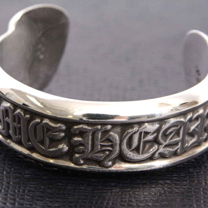 楽天市場】クロムハーツ CHROME HEARTS CH スクロール ラベル バングル  