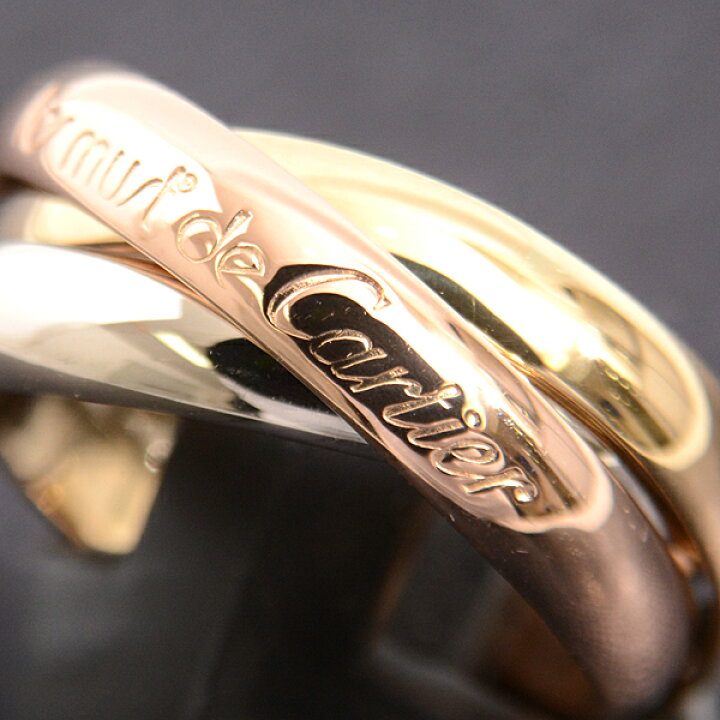 楽天市場】カルティエ Cartier トリニティ リング 3連 3.2mm幅 52号 