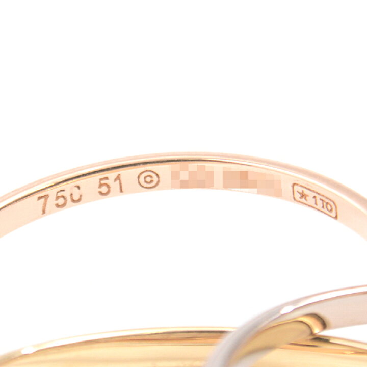 楽天市場】カルティエ Cartier トリニティ リング 3連 細タイプ 1.4mm