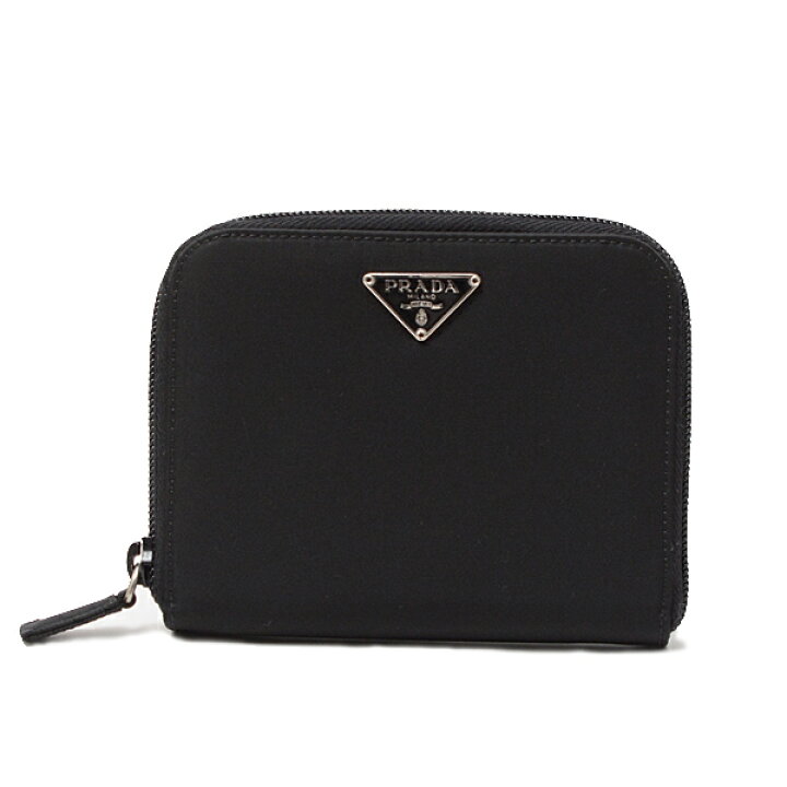 楽天市場】プラダ PRADA ナイロン×レザー ラウンドファスナー  