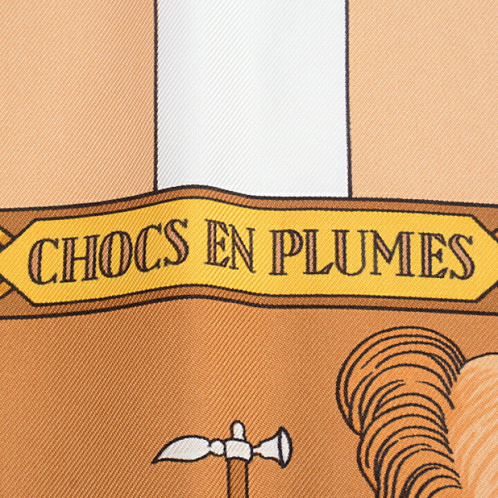 楽天市場】エルメス スカーフ レディース カレ90 CHOCS EN PLUMES 羽 