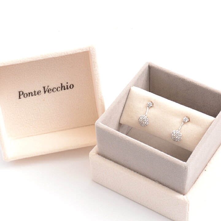 楽天市場】ポンテヴェキオ PONTE VECCHIO K18WG フラワーモチーフ  