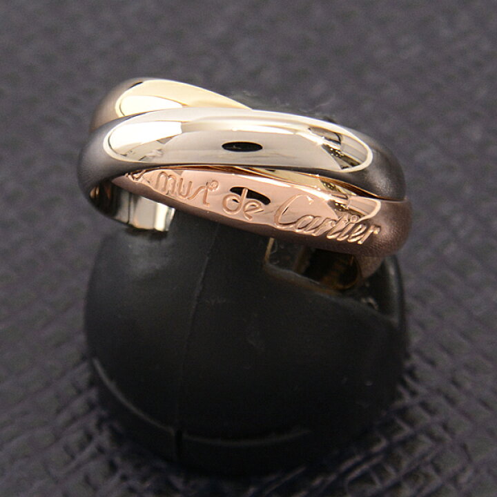 楽天市場】カルティエ Cartier トリニティ リング 3連 3.3mm幅 49号 