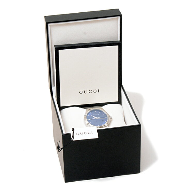 楽天市場】グッチ 腕時計 メンズ Gタイムレス デイト ブルー文字盤  