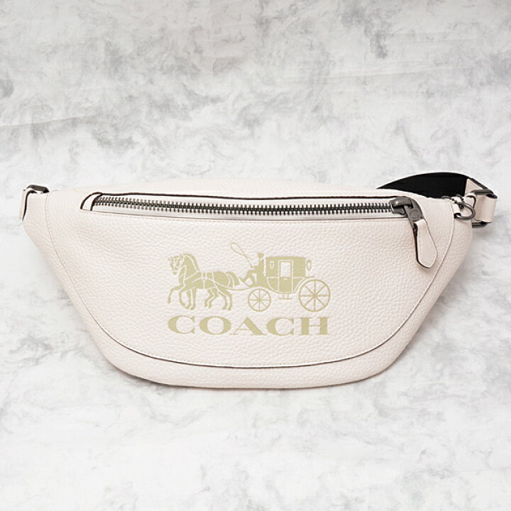 楽天市場】コーチ COACH レザーボディバッグ ホワイト カーフ C4137  