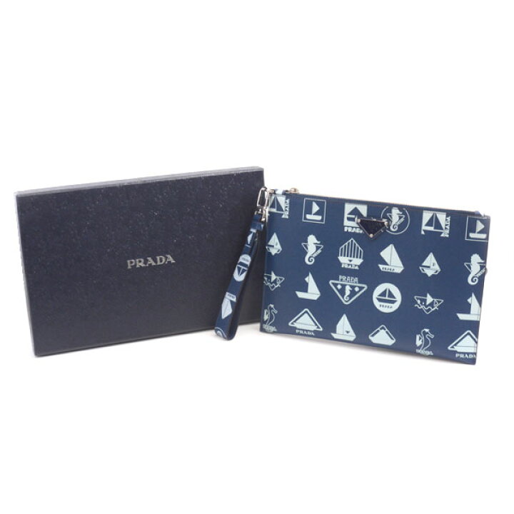 楽天市場】プラダ クラッチバッグ メンズ セカンドバッグ サフィアーノ  