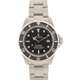 ロレックス 時計 メンズ シードゥエラー ダイバーズウォッチ ブラック文字盤 ステンレス ROLEX SEA-DWELLER 16600 SS【中古】