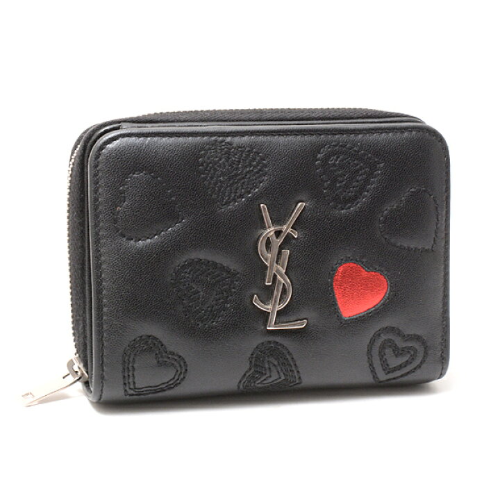 楽天市場】サンローラン 財布 レディース ハートステッチ 二つ折り財布  