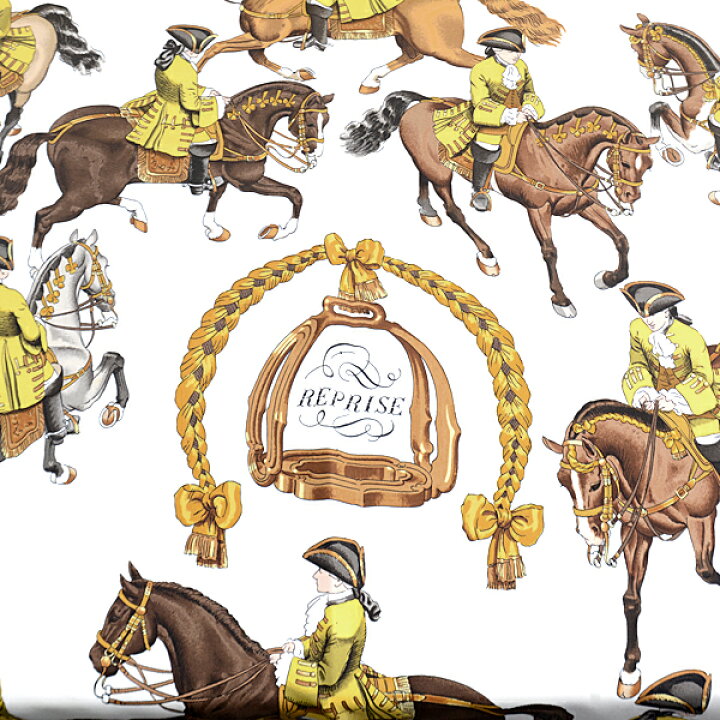 楽天市場】エルメス スカーフ レディース REPRISE 乗馬風景 シルク100  