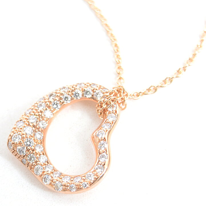 楽天市場】ティファニー ネックレス レディース オープンハート パヴェ  