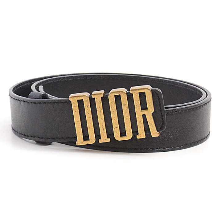 楽天市場】クリスチャンディオール ベルト レディース カーフ ブラック  