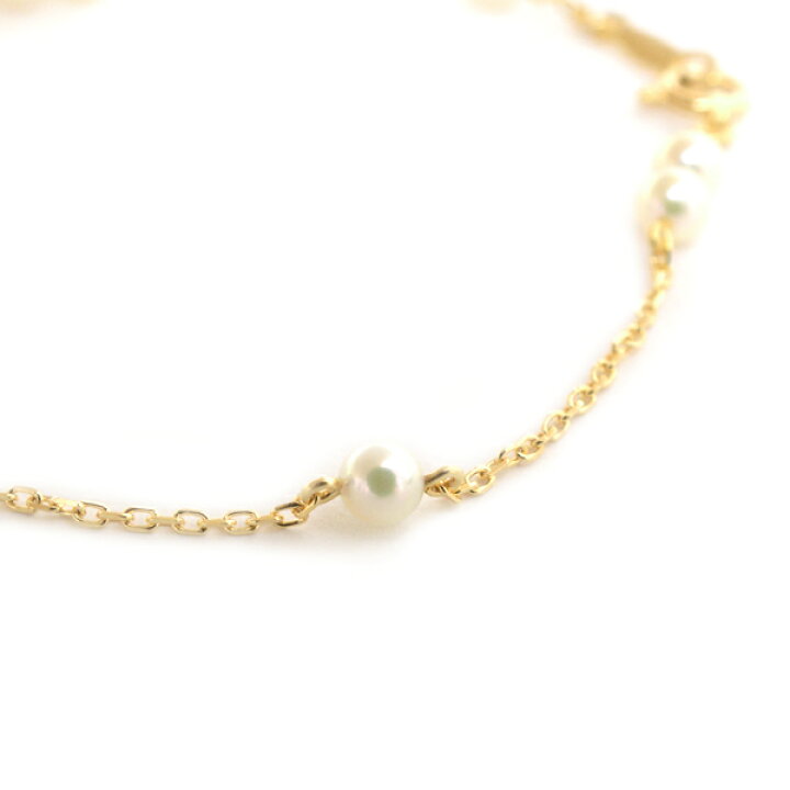 楽天市場】ミキモト ブレス レディース 9P ベビーパール ブレスレット イエローゴールド K18YG MIKIMOTO【中古】 : ＢｒａｎｄＭａｘ 目立った傷や汚れなし ミキモト パール ブレスレット 5.2ミリ 9P K18YG(18金イエローゴールド)