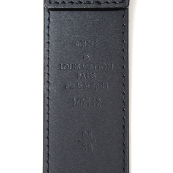 ルイヴィトン ベルト メンズ サンチュール 95サイズ ノワール ブラック M0542 Louis Vuitton 中古 | ＢｒａｎｄＭａｘ