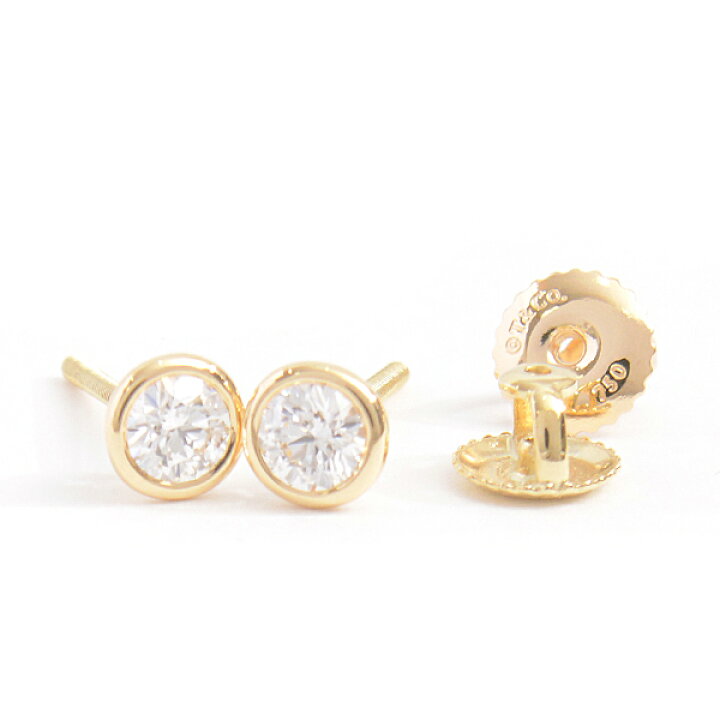 新品仕上げ済)ティファニー TIFFANY デイジー ダイヤ ピアス K18 YG  