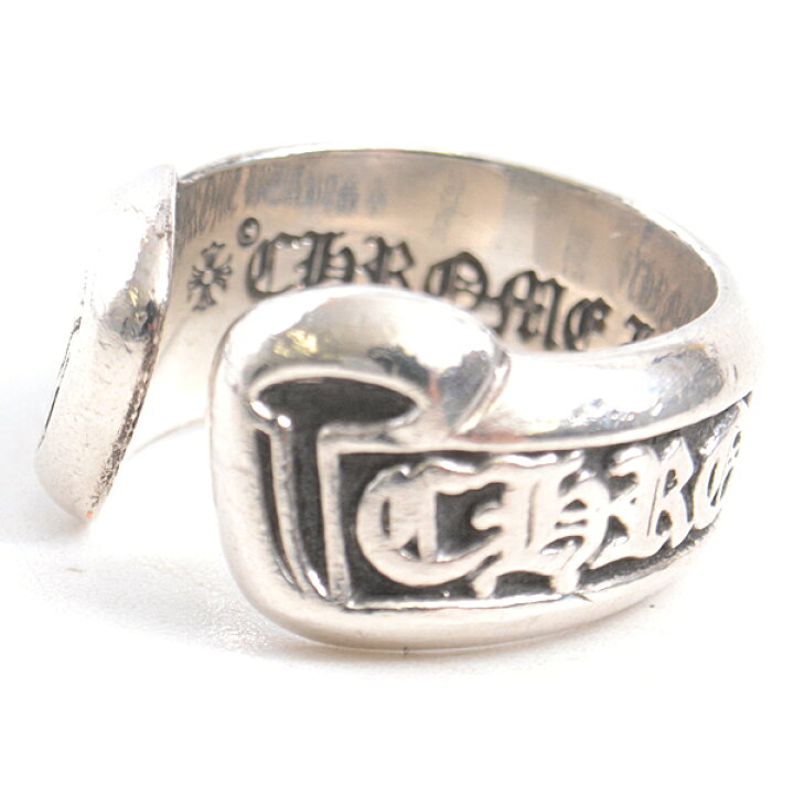 楽天市場】クロムハーツ 指輪 メンズ スクロールラベル リング 12号  