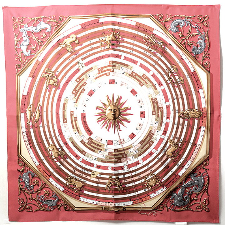 楽天市場】エルメス スカーフ レディース カレ90 DIES ET HORE 占星術  