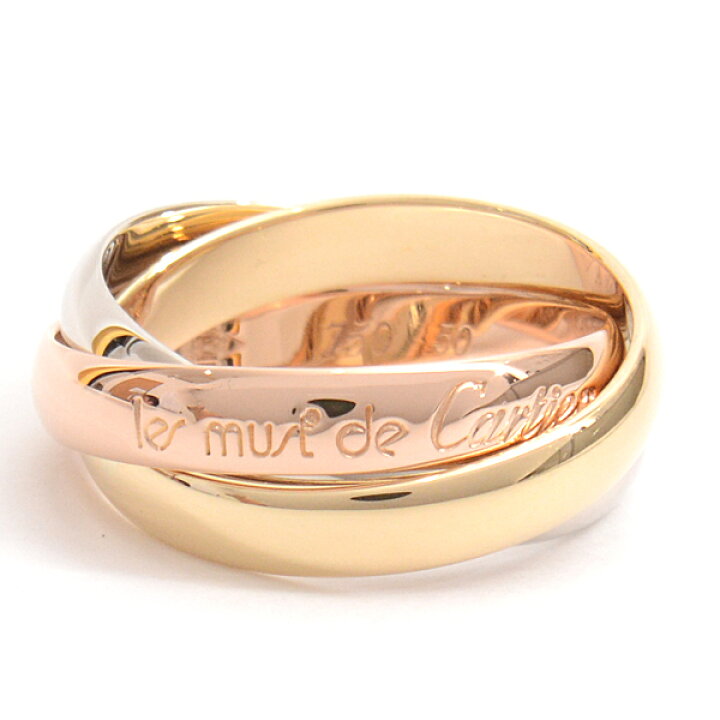楽天市場】カルティエ 指輪 レディース トリニティ リング 50号 実寸10  