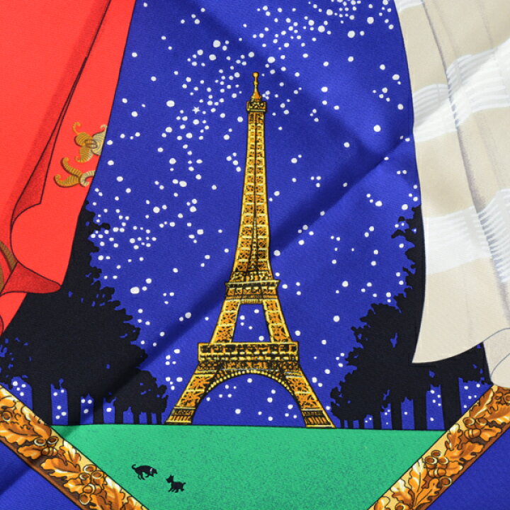 楽天市場】エルメス スカーフ レディース カレ90 Souvenirs de Paris 