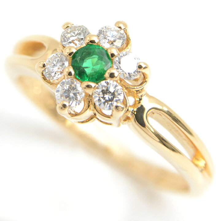 楽天市場】ミキモト 指輪 レディース エメラルド×ダイヤモンド リング  