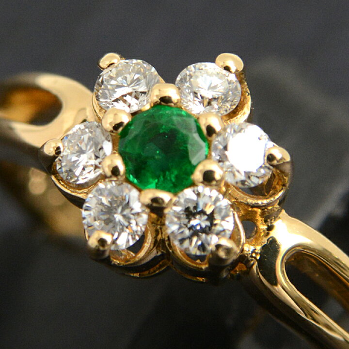 楽天市場】ミキモト 指輪 レディース エメラルド×ダイヤモンド リング  