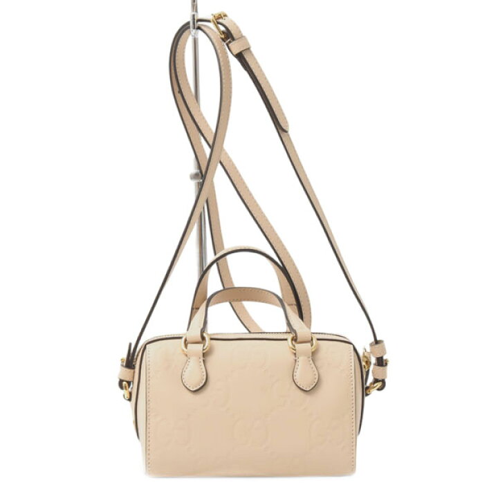 GUCCI グッチ マイクロGG ミニボストンバッグ ベージュ 肩掛け  