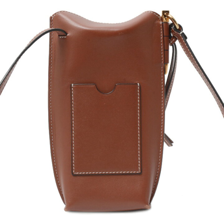 LOEWE ロエべ ゲートポケット ブラウン レザー【430】2148103721588 の 