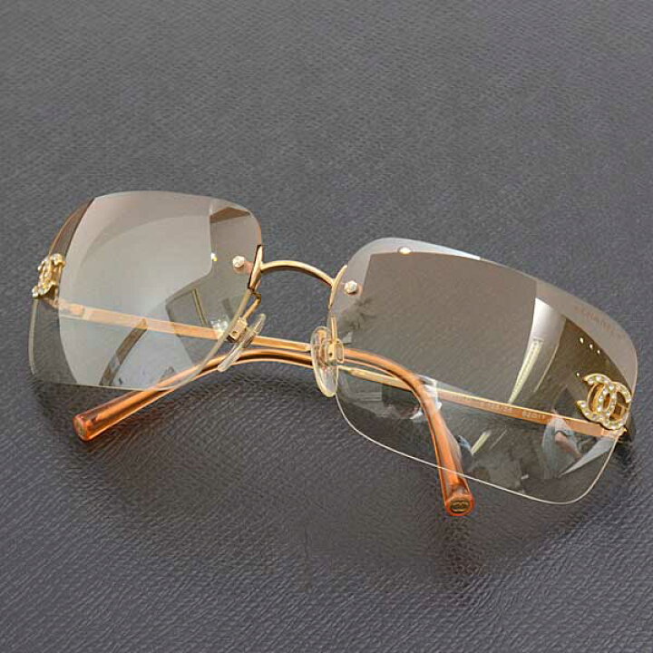 楽天市場】シャネル サングラス レディース ココマーク ラインストーン  