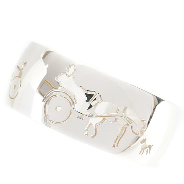 楽天市場】エルメス ブレスレット レディース 馬車モチーフ バングル  