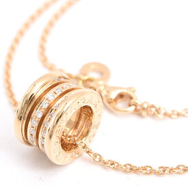 ブルガリ ネックレス レディース ビー ゼロワン B-ZERO1 ダイヤモンド ネックレス イエローゴールド BVLGARI 750YG 中古