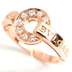 ブルガリ 指輪 レディース ブルガリブルガリ ダイヤ リング 12.5号 ピンクゴールド BVLGARI 750PG 中古